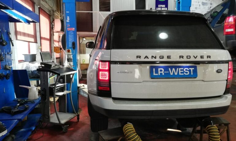 Прожиг фильтра DPF на Range Rover L405 с 2016 года