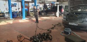 Замена центрального жгута проводки кузова на Range Rover