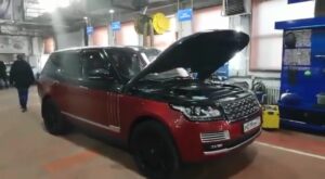 Range Rover с интересной покраской