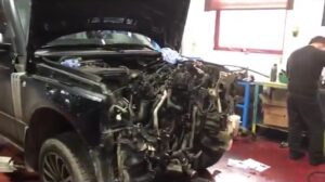 Замена прокладки теплообменника на Range Rover 4.4 TD